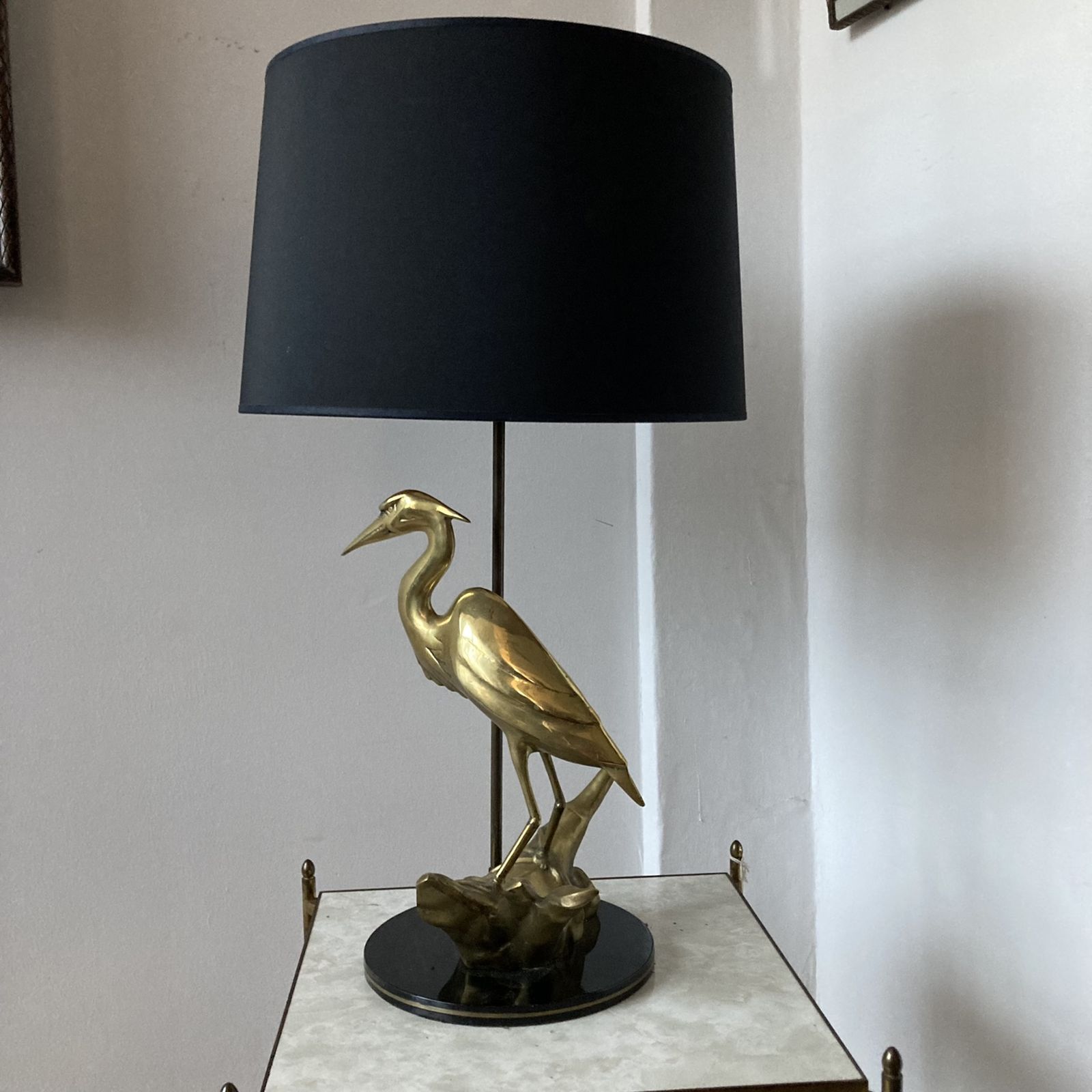 Brass Heron Lamp › James Iles Antiques