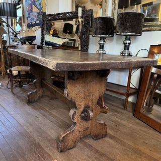 Oak Trestle Table