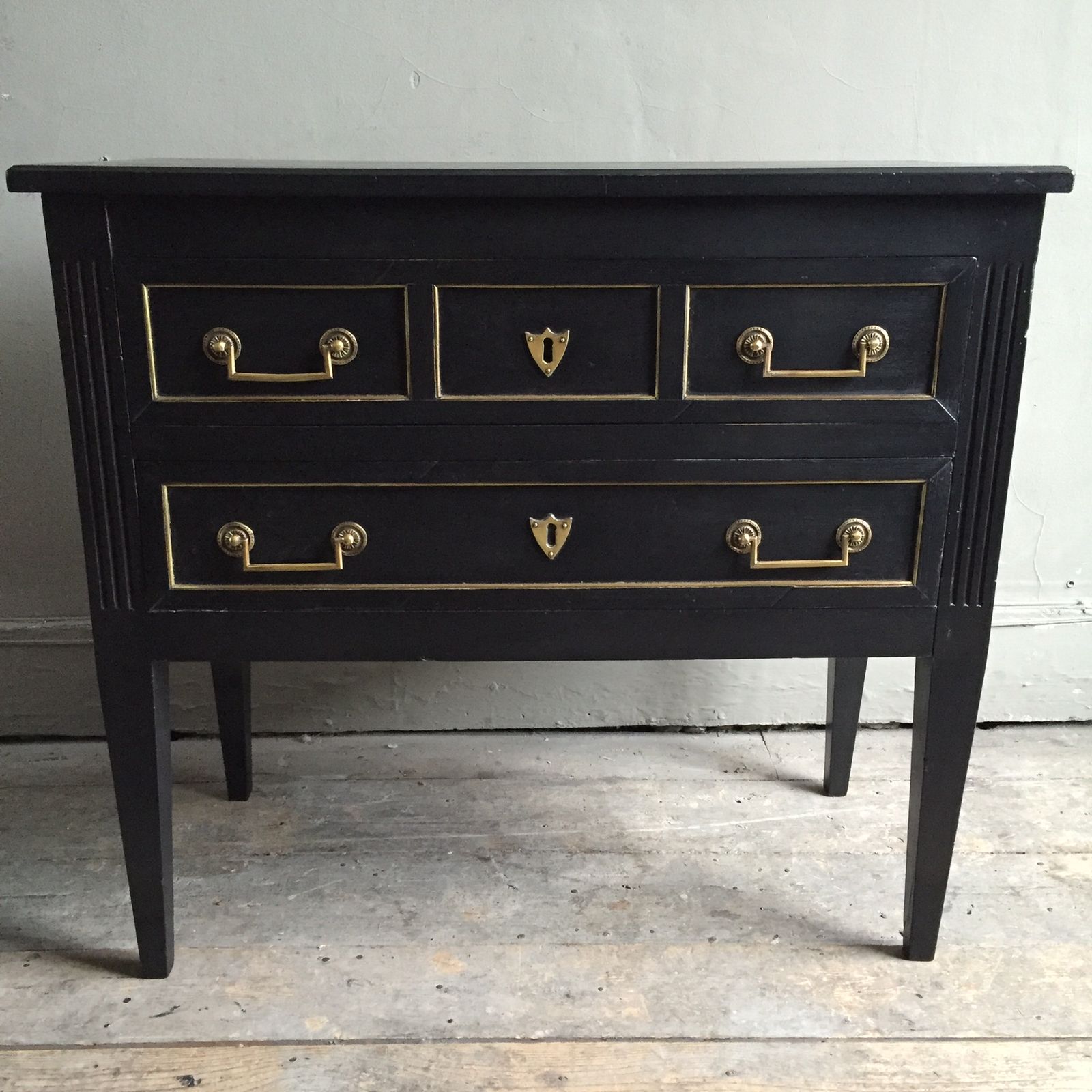 Pretty Ebonised Commode › James Iles Antiques